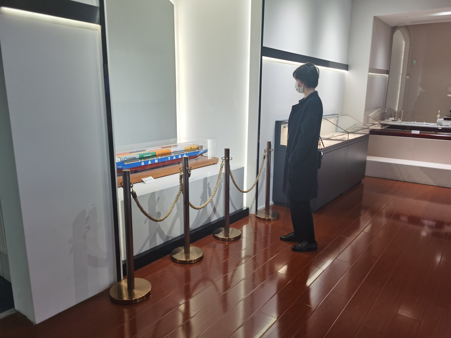 上海海事博物馆展示“汉唐上海”轮模型